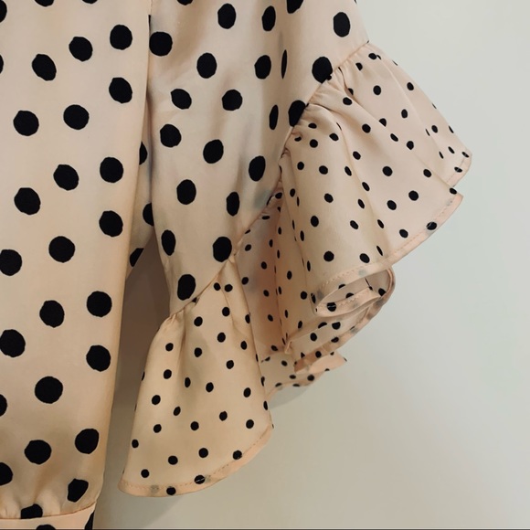 💖NWOT Gorgeous Privacy Please Solano Maxi Dress Polkadot Print XS Sash Lined💖 - Picture 6 of 14